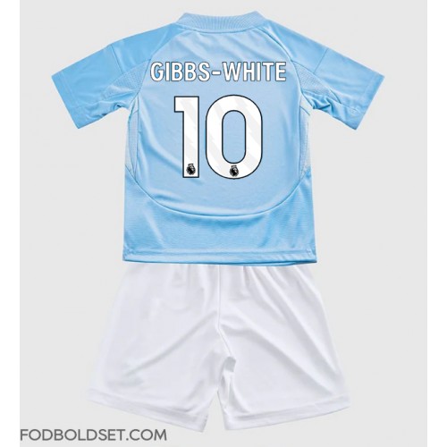 Nottingham Forest Morgan Gibbs-White #10 Tredje trøje Børn 2024-25 Kortærmet (+ Korte bukser)